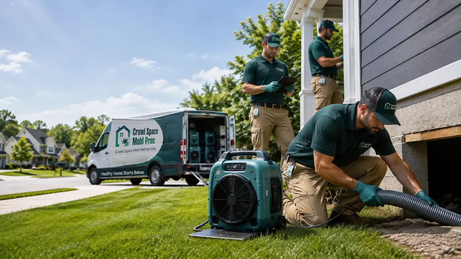 Crawl Space Mold Removal in Bland, VA